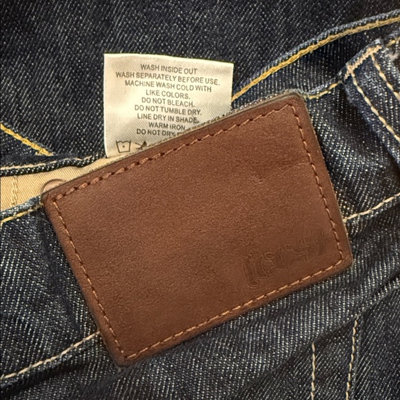 VTG Y2K CCS Banks Straight Jeans Dark Blue Cotton Skater Street Grunge 32x30.5 - Picture 10 of 16